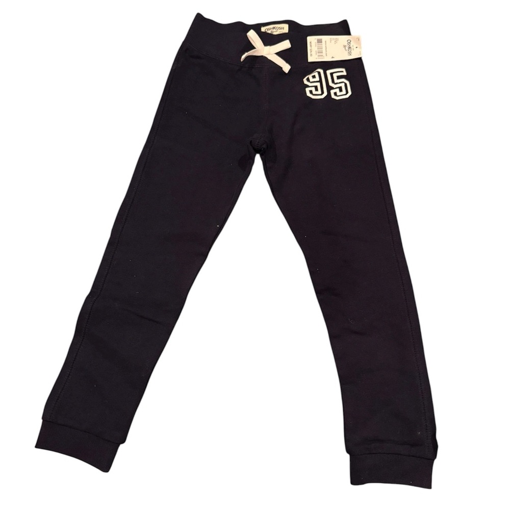 OshKosh B'gosh Black Jogger Pants with White Accent